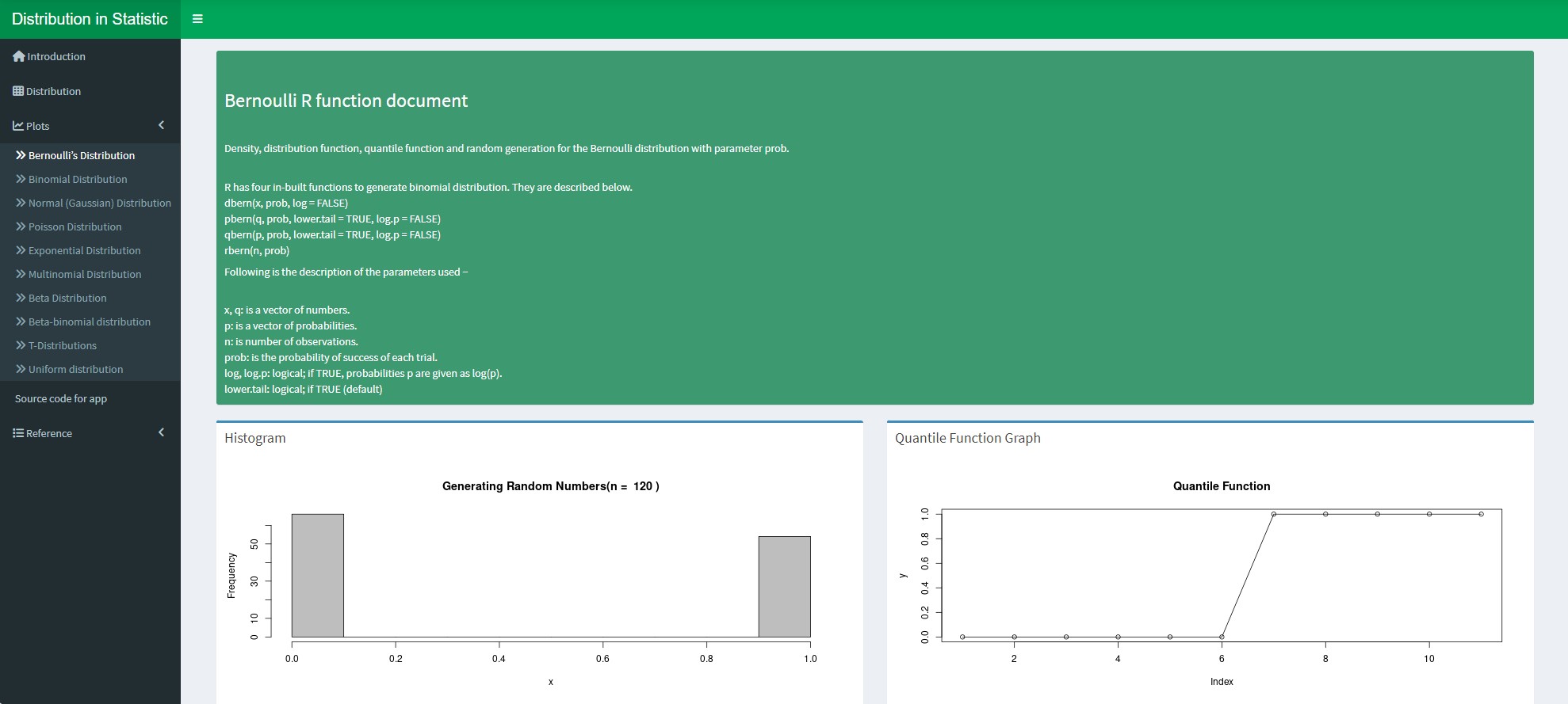 Distribution in Statistic